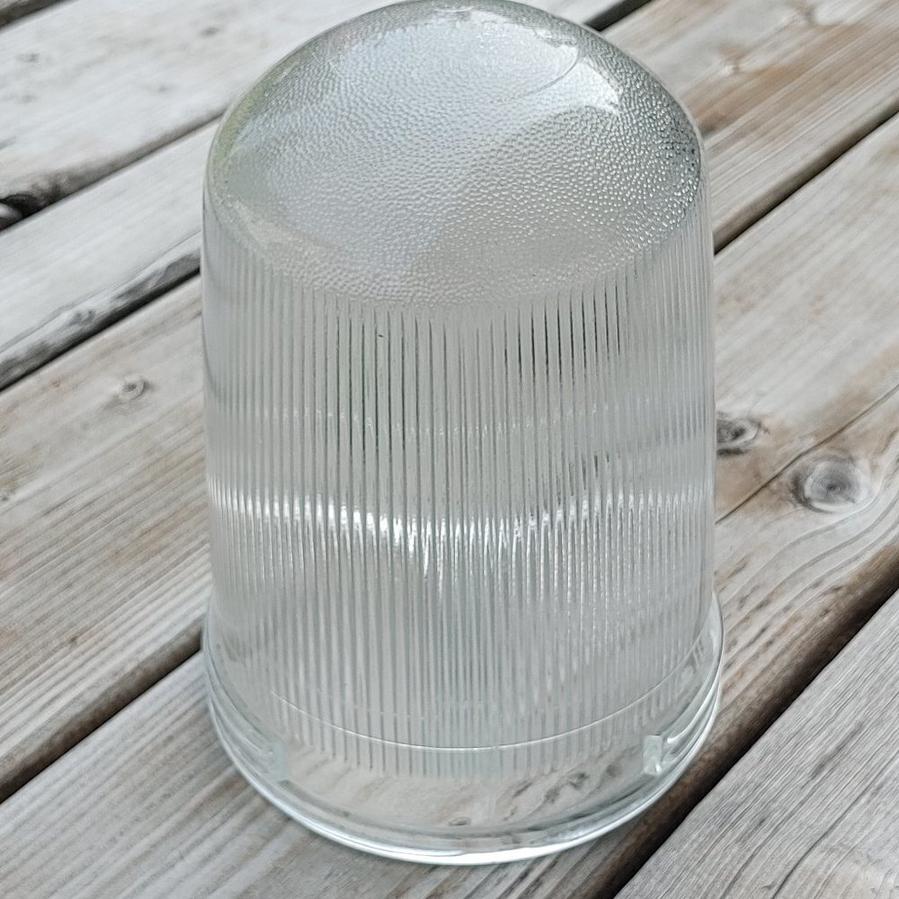 VINTAGE Crouse Hinds Glass Lighting Globe #1610 Threaded Cover